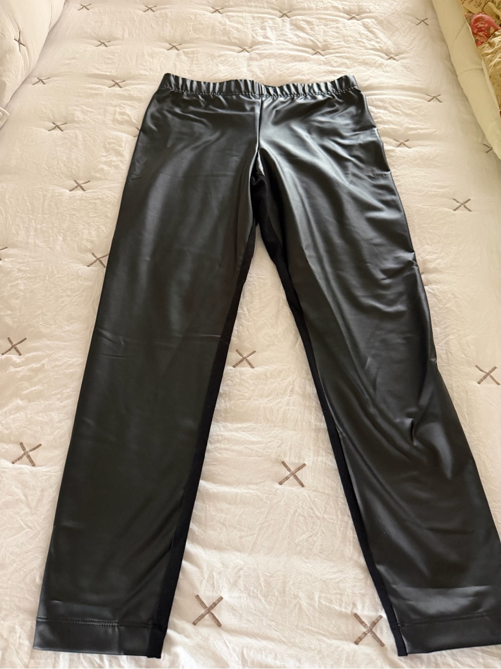 Old Navy Black Faux Leather Leggings